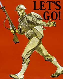 Let's Go - Great War Poster