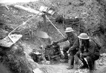 Soldiers cooking near Ovillers