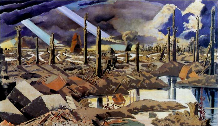 Menin Road, painting by Paul Nash, 1919