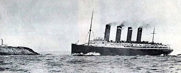Lusitania near Old Head of Kinsale