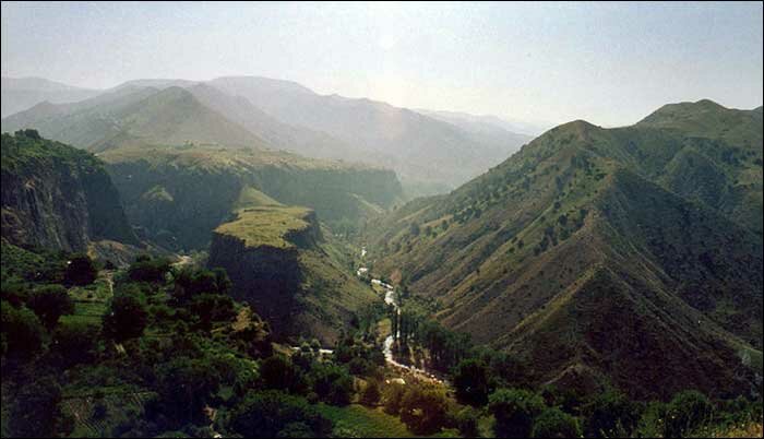 Hilly landscape of Armenia