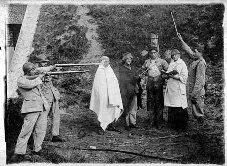 Fake execution Belgian soldier