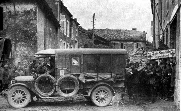 American ambulance in the great war
