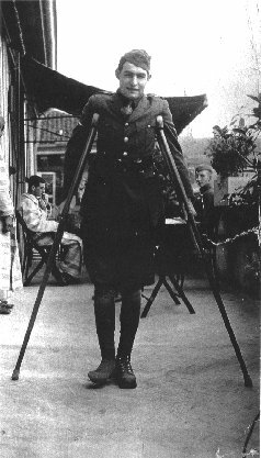 Hemingway in the hospital in Milan, 1918