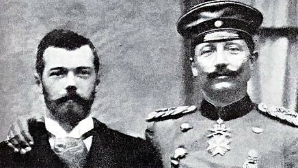 Russian czar and German kaiser