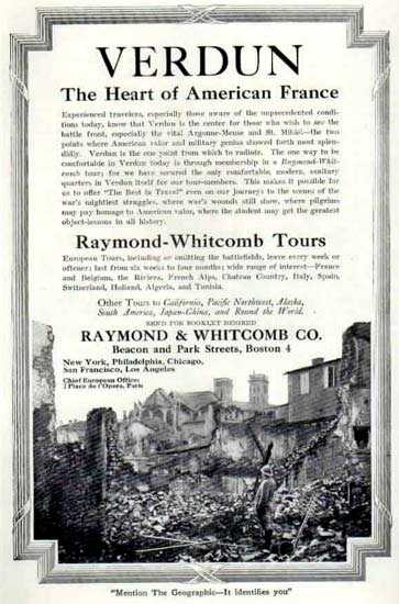 American Tourism to WW1 battlefields