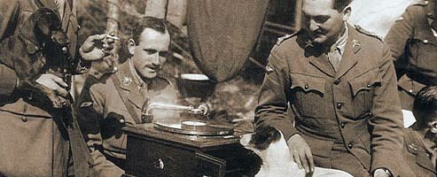 listening to music during the Great War