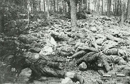 Dead soldiers in the Great War