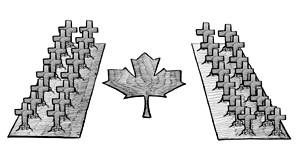 Canadian war cemeteries, drawing