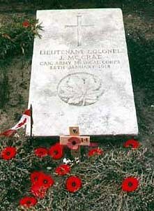 John McCrae's Grave in Wimereux