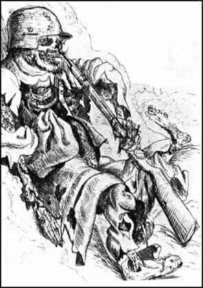 Drawing Suicide in the Trenches, by Otto Dix