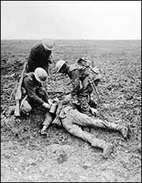 Dead or alive? Picture taken at Vimy Ridge, April 1917